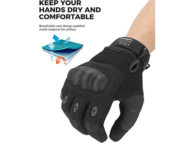 Touchscreen Motorcycle Gloves with Hard Shell & Palm Padding for Sports Motorcycle
