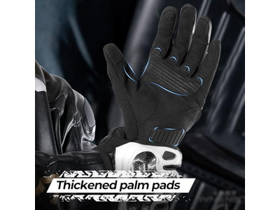 Goatskin Leather Carbon Knuckle Motorcycle Gloves