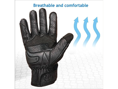 Leather Motorcycle Gloves for Men and Women
