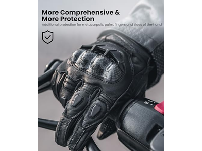 Leather Motorcycle Gloves Touchscreen